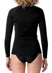 Peak Womens Energy 1.5mm Long Sleeve Neoprene Top wetsuit buy online zip PQ617L-0090 australia