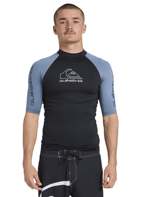 Quiksilver Mens On Tour SS Lycra Rashie