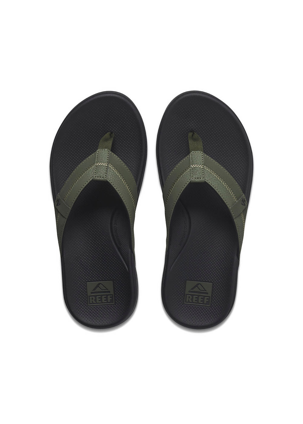Reef Mens Cushion Phantom 2.0 Thongs 10 / Olive
