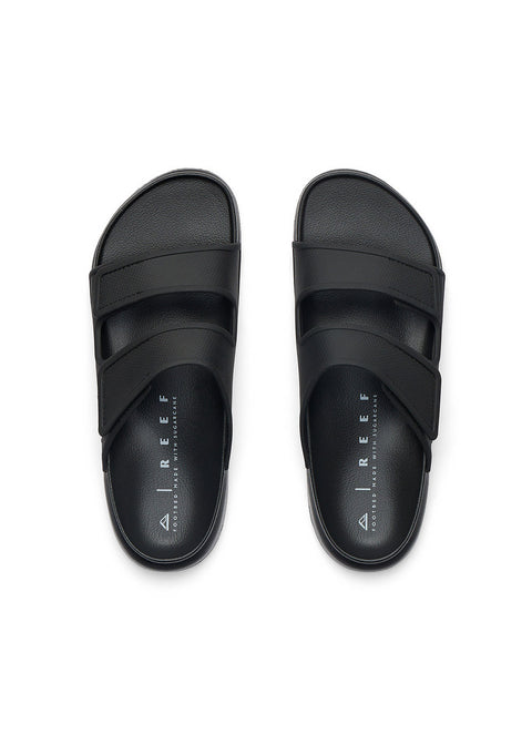 Reef Mens Double Adapt Slides 8 / Black