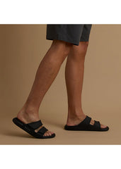 Reef Mens Double Adapt Slides 12 / Black