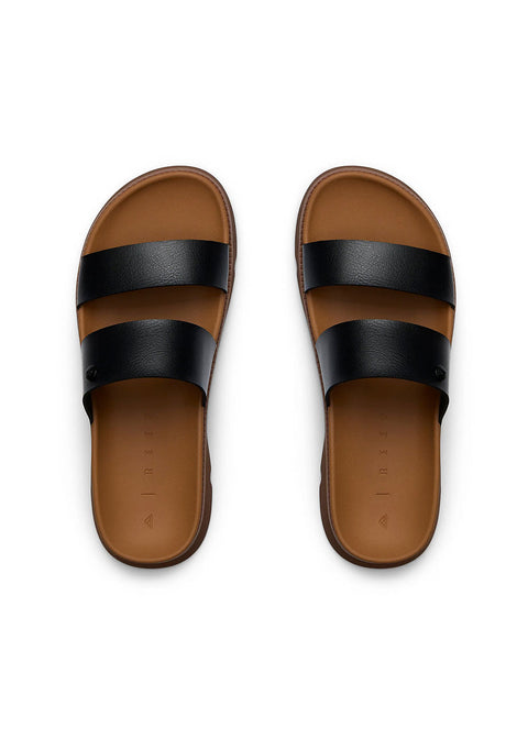 Reef Womens Vista Luxe Thea Sandals 6 / Black/Tan