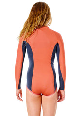 Rip Curl Girls G-Bomb 1mm Long Sleeve Spring Suit Back View