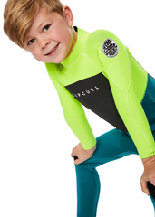 Rip Curl Groms Omega 3/2mm Back Zip Steamer Wetsuit