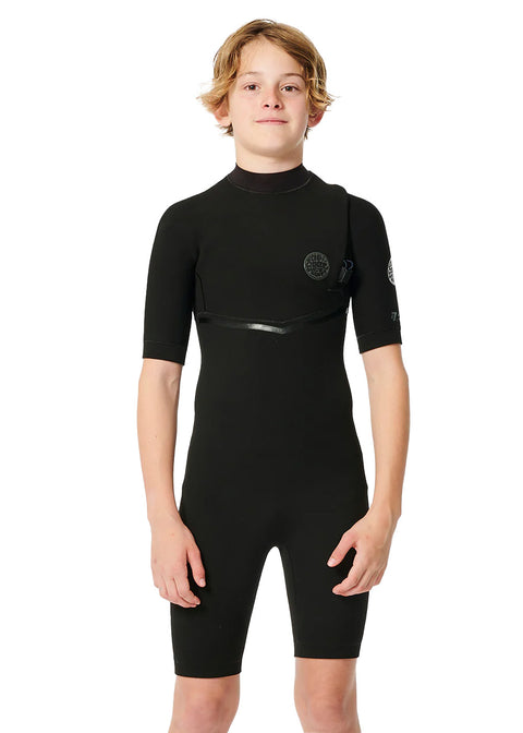 Rip Curl Boys E Bomb 2mm Zipperless SS Spring Suit Wetsuit