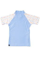 Rip Curl Girls 0-6 Golden Ditzy Short Sleeve Rash Guard
