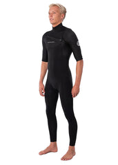 Rip Curl Mens Dawn Patrol 2mm Chest Zip Short Sleeve Steamer Wetsuit