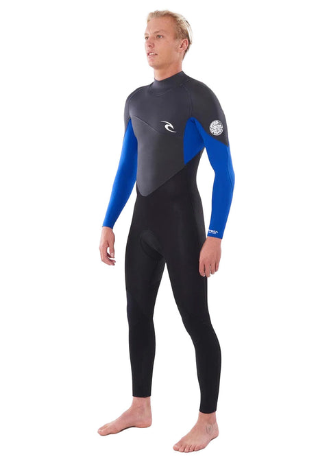 Rip Curl Mens Omega 3/2mm GB Back Zip Steamer Wetsuit