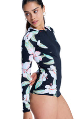 Roxy Womens Lycra Zipper LS Rashie