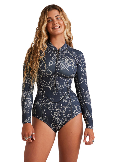 Billabong Womens Salty Dayz 2mm FZ LS Spingsuit Wetsuit