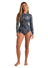 Billabong Womens Salty Dayz 2mm FZ LS Spingsuit Wetsuit