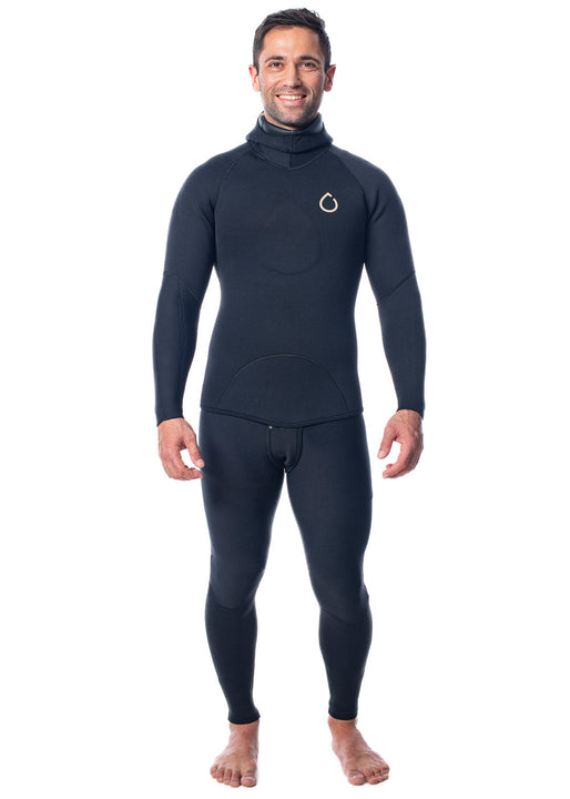 SALT Mens 5mm Hooded Lined 2 Piece Wetsuit