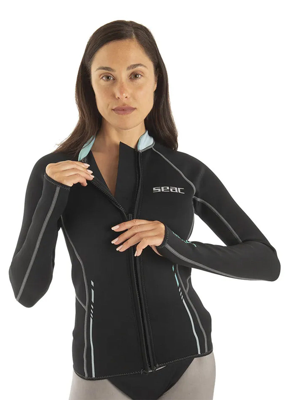 Seac Lover Womens L/S Zip Thru 2mm Top