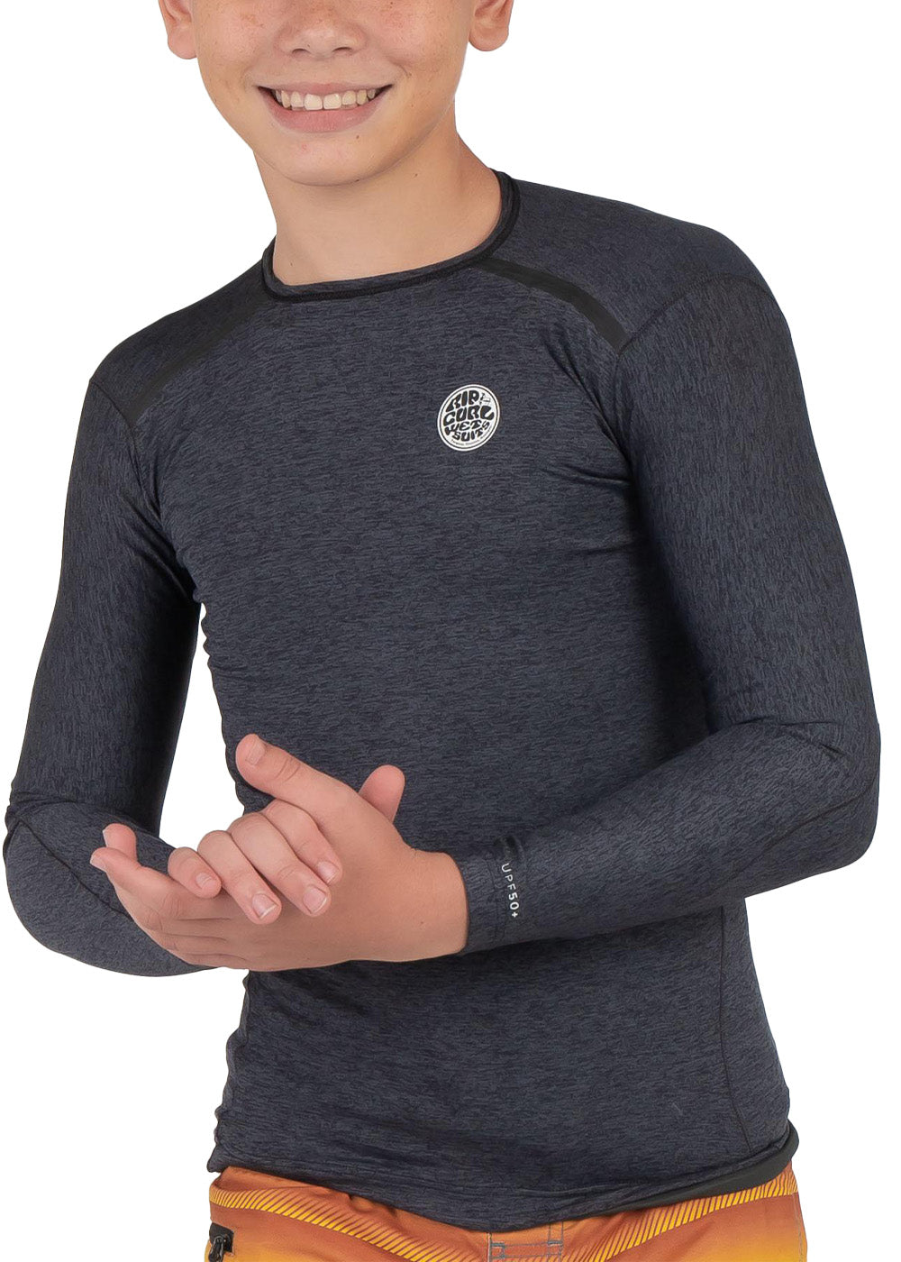 Rip Curl Boys Tech Bomb Long Sleeve Rash Guard