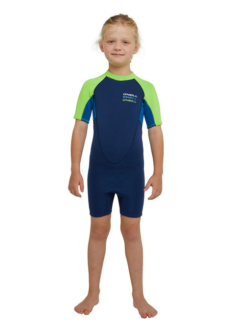 ONeill Boys Toddler Reactor 2mm Back Zip Short Sleeve Spring Suit
