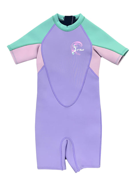 ONeill Girls Toddler Reactor 2mm Back Zip Short Sleeve Spring Suit