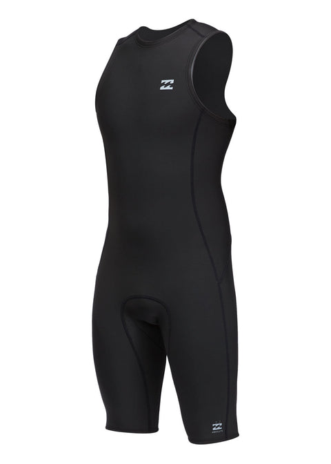 Billabong Mens Absolute 2/2mm Zipperless Short John Wetsuit