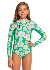 Roxy Girls Popsurf 1.5mm Long Sleeve Chest Zip Q-Lock Spring Suit