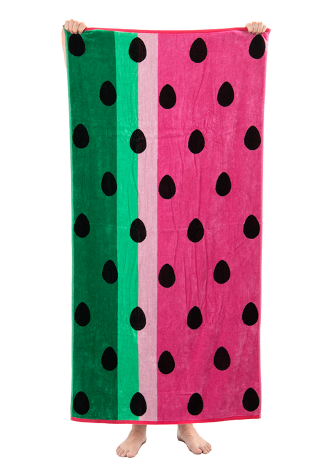 WW Double Jacquard Beach Towel Watermelon
