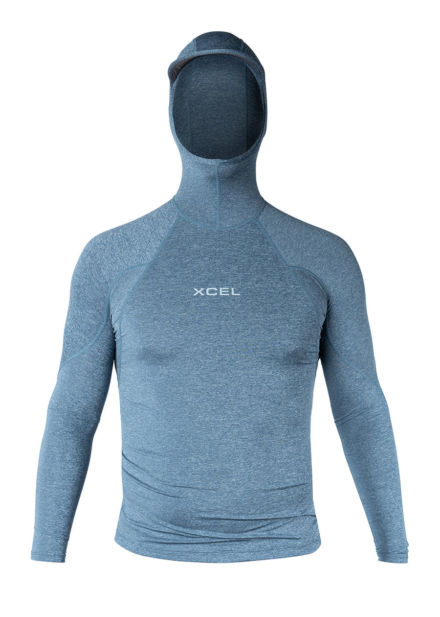 Xcel Mens UV LS Lycra Hooded Rashie