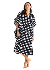 Roxy Womens Check Hooded Towel