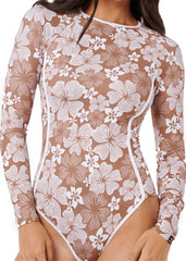 Rip Curl Womens Aloha State LS Lycra Full Piece Swimsuit