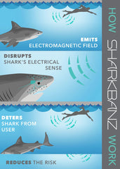 Sharkbanz 2.0 Shark Deterrent Band - Slate/Azure