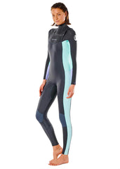 Rip Curl Womens Dawn Patrol 3/2mm Chest Zip Steamer Wetsuit